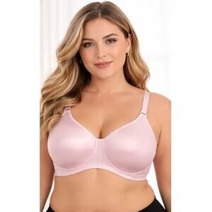 Secret Treasure 42C Wireless Bra | Soft Pink, Adjustable, Comfortable Plus Size